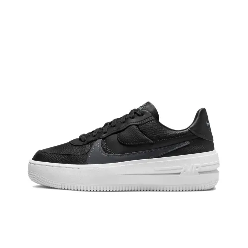 Nike Air Force 1 PLT.AF.ORM Slip Resistant Abrasion Resistant Легкий Низкий Топ Скейтборд Кроссовки Женские Черный