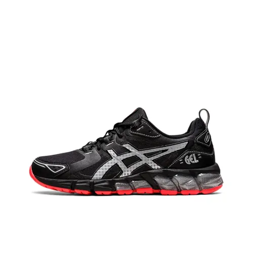 Asics Gel Quantum 180 Low Топ Беговые кроссовки Женские Черный Серебряный