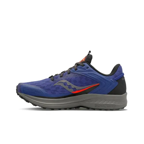 Saucony Canyon TR 2 Low Топ Беговые кроссовки Мужские Синий Серый Черный