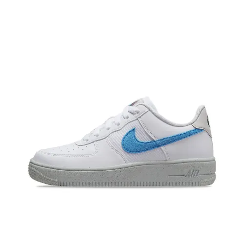 Nike Air Force 1 Slip Resistant Abrasion Resistant Низкий Топ Скейтбординг Кроссовки Мужские Белый Синий