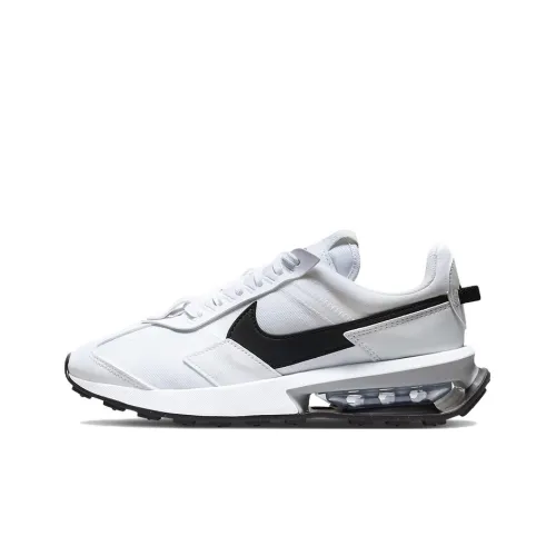 Nike Air Max Pre Day Low Топ Кэжуал Женский Черный Серый Переработанный Материал
