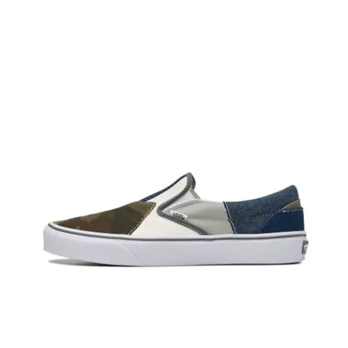 VANS Slip-on Low Top Скейтборд Кроссовки Unisex Синий Коричневый