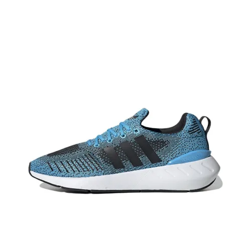 Adidas Originals Swift Run 22 Устойчивый к истиранию Дышащий Амортизирующий Низкий Топ Повседневные Беговые кроссовки Унисекс Синий Черный