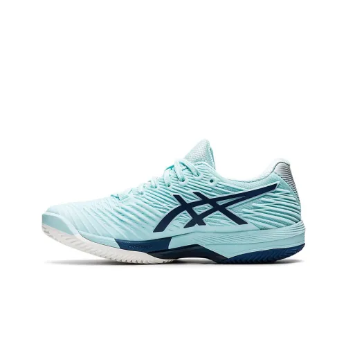 Asics Solution Speed FF 2 Clay Low Top Теннисные Кроссовки Женские Синие Розовые
