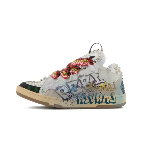 Lanvin Curb Low Топ Стильные Скейтбординги Мужской Белый