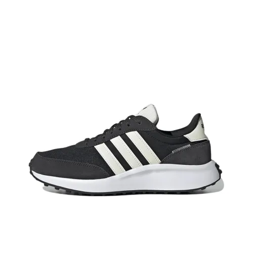ADIDAS NEO Run 70S Устойчивый к истиранию Низкий Топ Casual Женский Черный Белый