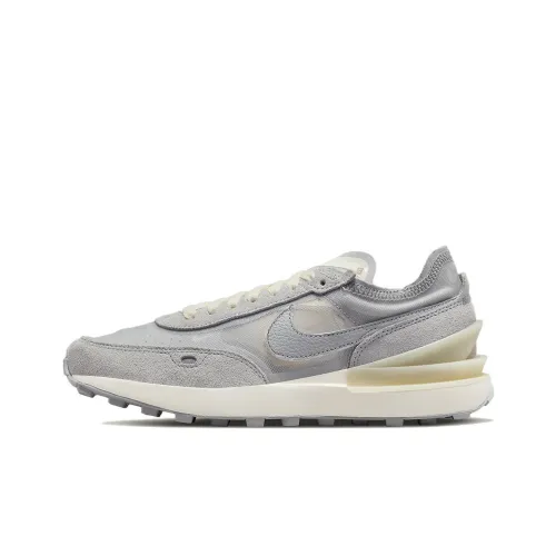 Nike Waffle One Slip Resistant Abrasion Resistant Дышащий Lightweight Low Top Casual Women's Mist Gray