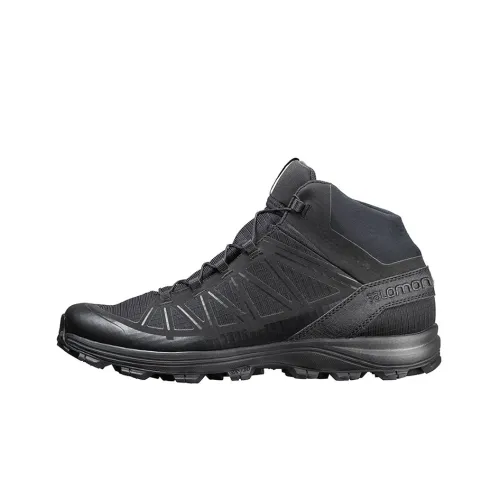 SALOMON Устойчивый к истиранию MID Топ Походная обувь Мужской Черный