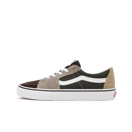 Vans SK8 LOW Demitasse Износостойкий и Легкий Низкий Топ Скейтборд Кроссовки Унисекс Коричневый Серый