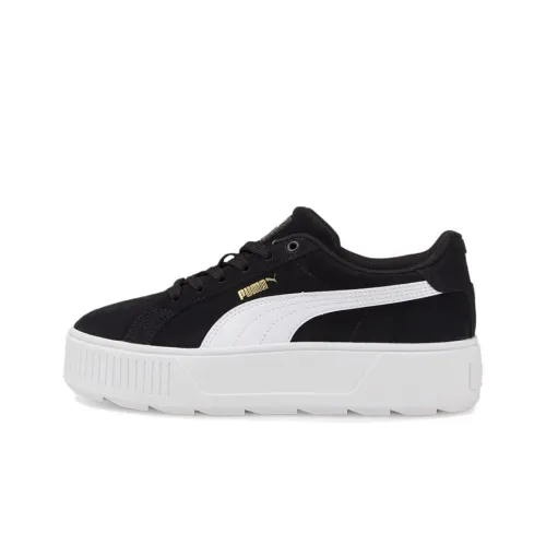 PUMA Karmen Low Топ Скейтборд Кроссовки Женские Черный Белый