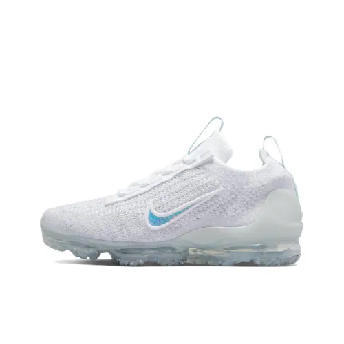 Nike VaporMax 2021 Low Беговые кроссовки Женские Белый Синий