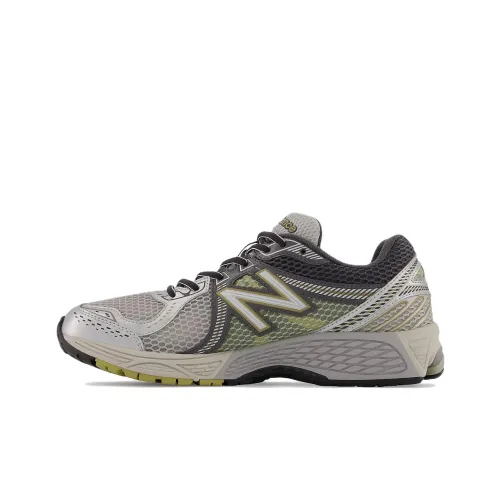 New Balance 860 Амортизация Устойчивость к истиранию Дышащий Низкий Верх Тренировочная Обувь для Беговых тренировок Унисекс Серый