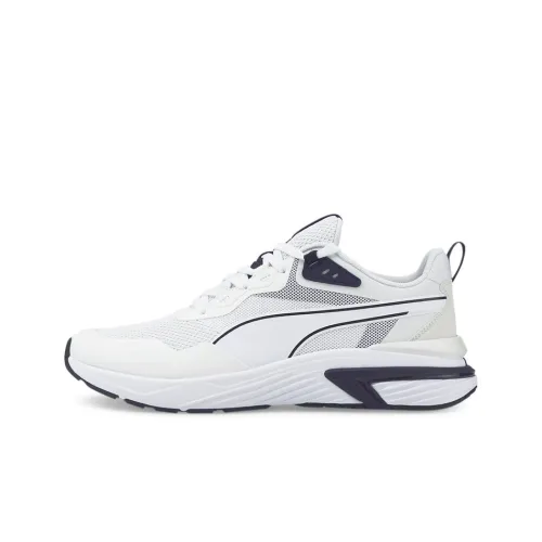 PUMA Supertec Амортизирующие шоки Slip-resistant Abrasion-resistant Легкий Низкий топ Беговые кроссовки Унисекс Белый
