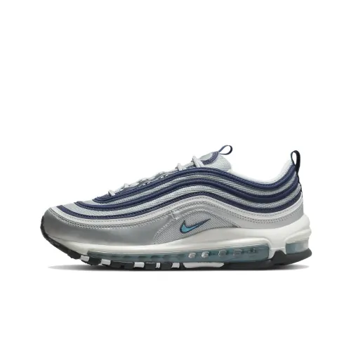 Nike Air Max 97 Low Топ Повседневные Беговые Кроссовки Мужские Серебряные