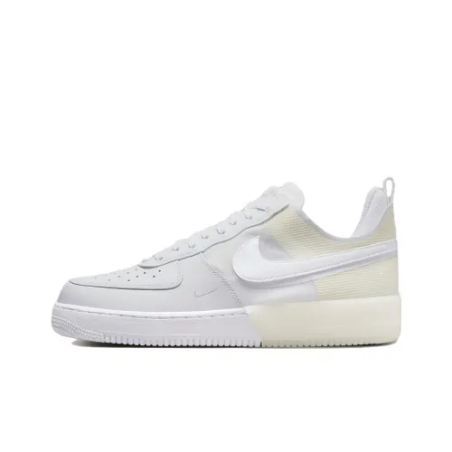 Nike Air FORCE 1 React Low Топ Скейтборд Кроссовки Унисекс Экрю