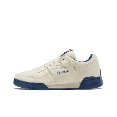 Reebok Workout Plus Low Топ Скейтборд Кроссовки Мужские Бежевый Коричневый Синий