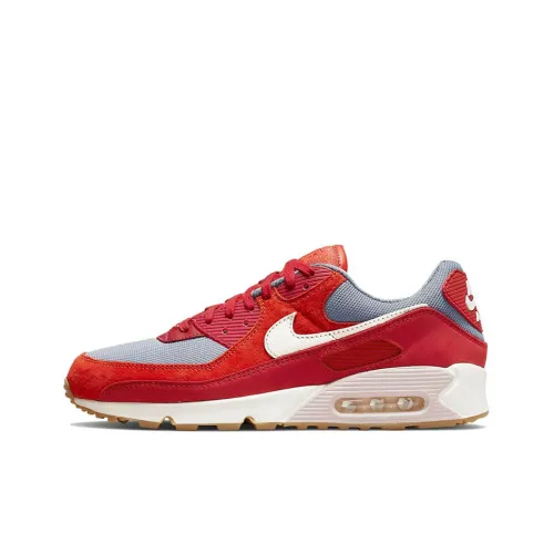 Nike Air Max 90 Low Топ Беговые кроссовки Мужской Красный