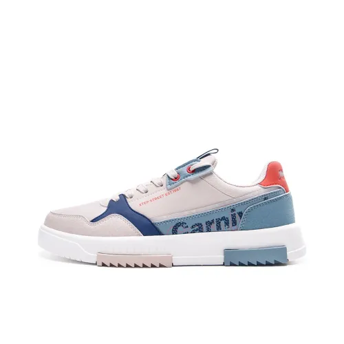 XTEP Устойчивые к истиранию низкие кроссовки для скейтбординга Мужские Бежевый Серый Синий