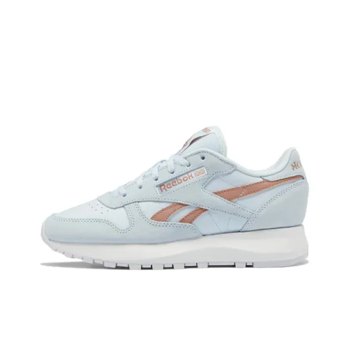 Reebok Classic Leather Беговые кроссовки Низкий Топ Женские