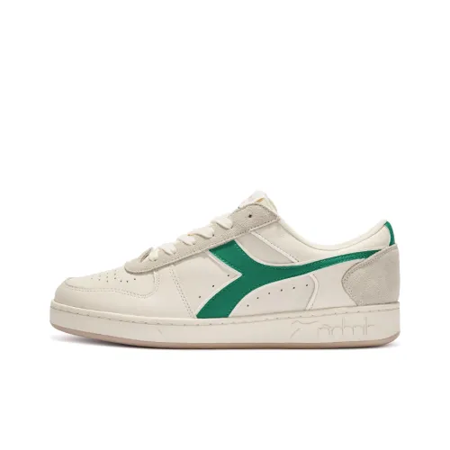 DIADORA Magic Basket LOW Кожа Устойчивая к истиранию Дышащая Легкая Низкий Топ Повседневная обувь Унисекс Бежево-зеленый