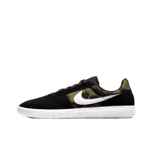 Nike SB Team Classic Баланс Устойчивый к истиранию Легкий Поддерживающий Дышащий Низкий Верх Скейтборд Кроссовки Унисекс Черный