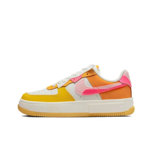 Nike Air Force 1 Fontanka противоскользящие устойчивые к истиранию низкий топ кроссовки для скейтбординга женские желто-белые