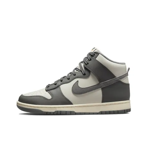 Nike Dunk High Ретро SE VNTG High Топ Скейтборд Кроссовки Мужские Светлый костный