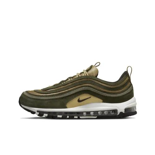 Nike Air Max 97 Амортизация устойчивый к истиранию дышащий низкий верх резиновая беговая обувь мужская яшмовый