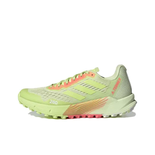 adidas Terrex Agravic Flow 2,0 Slip-Resistant Abrasion-Resistant Breathable Low-Top Trail Running Shoes Women's Green adidas Terrex Agravic Flow 2,0 Противоскользящий Устойчивый к истиранию Дышащий Низкий Верх Кроссовки для Беговых Пути Женские Зеленый