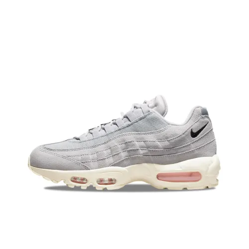 Nike Air Max 95 Low Топ Повседневные Беговые Кроссовки Мужские Серый Белый