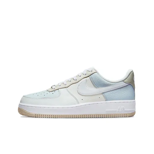 Nike Air Force 1 Износостойкий и Легкий Низкий Топ Скейтборд Кроссовки Мужские Светло-Синие