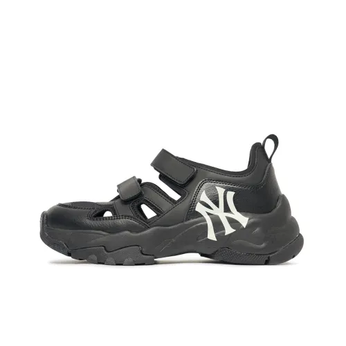 Mlb Base Logo Sandal Chunky Mask Дышащая Обувь для Трейкинга Унисекс Черная