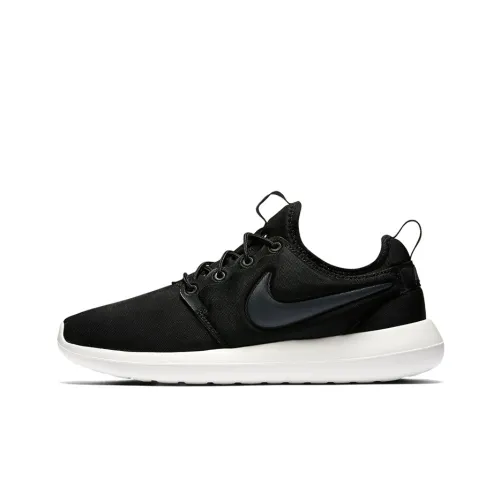 Nike Roshe Two Амортизирующие противоскользящие устойчивые к истиранию дышащие низкие беговые кроссовки для женщин черные