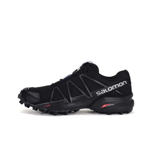 SALOMON Speedcross 4 Устойчивые к истиранию Низкие Беговые кроссовки Мужские Черные