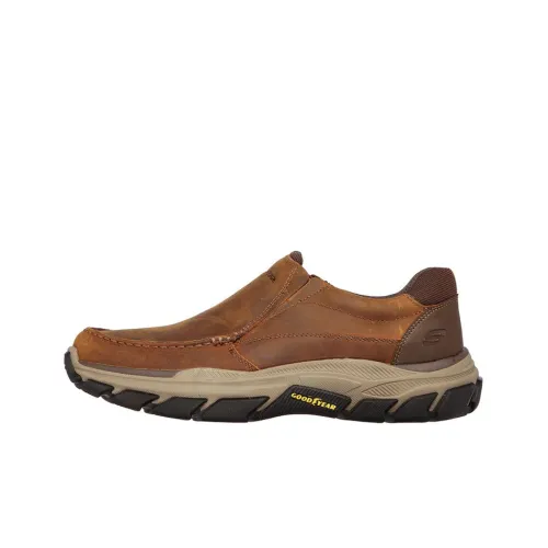 Skechers Relaxed Fit Respected Catel Low Топ Повседневная обувь Мужская Коричневая