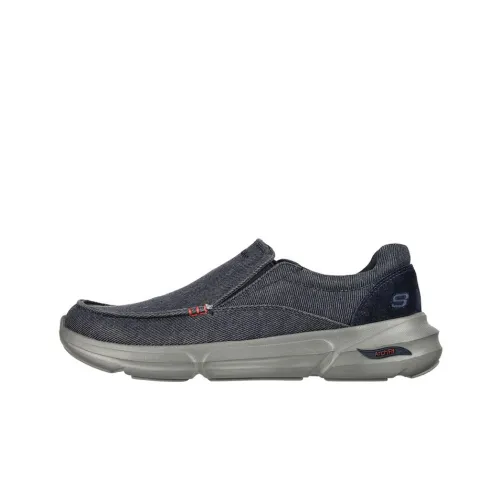 Skechers Relaxed Fit Arch Fit Talon Menife Low Топ Повседневная обувь Мужская Темно-синий