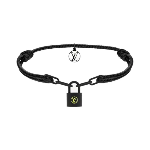 LOUIS VUITTON SILVER LOCKIT Браслеты Мужской Черный