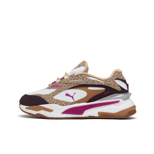 PUMA RS Fast MI Low Топ Повседневная обувь Женская Белый Коричневый
