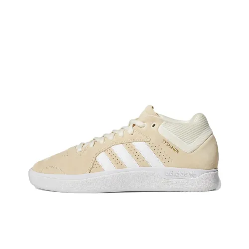 Adidas Originals Tyshawn Slip-Resistant Abrasion-Resistant Skateboard Shoes Men's Beige Brown Adidas Originals Tyshawn Slip-Resistant Abrasion-Resistant Скейтборд Кроссовки Мужские Бежевый Коричневый