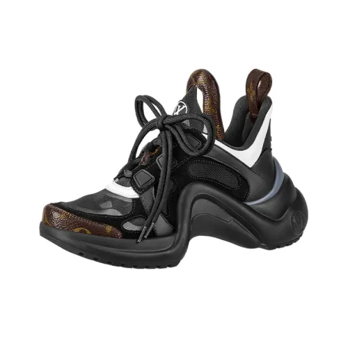 LOUIS VUITTON Archlight Амортизация Низкие Кроссовки для спорта Женские Черные