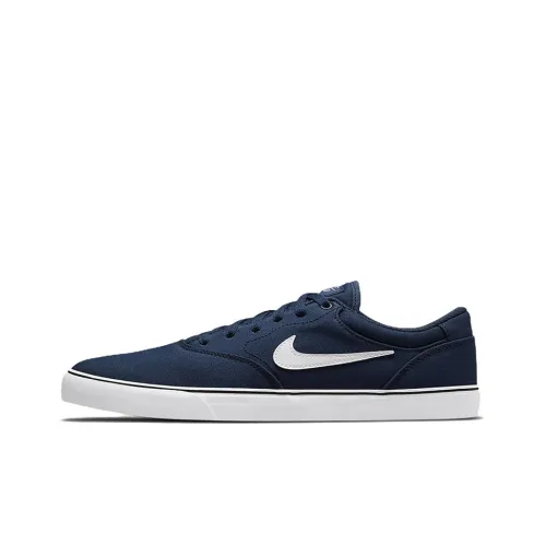 Nike SB Chron Low Топ Скейтборд Кроссовки Унисекс Синий Белый