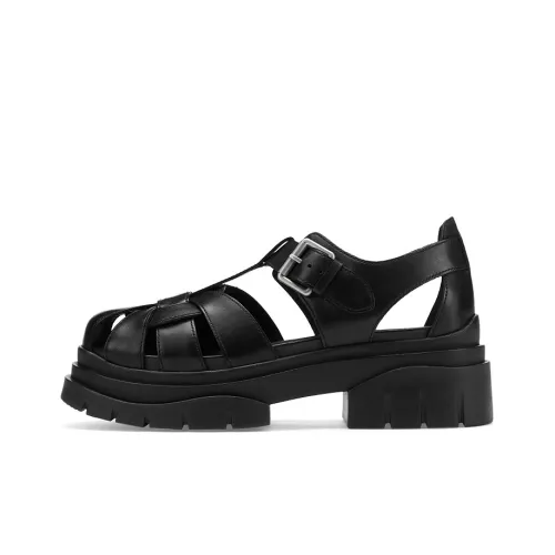 Женские сандалии в римском стиле, цвет пепельный