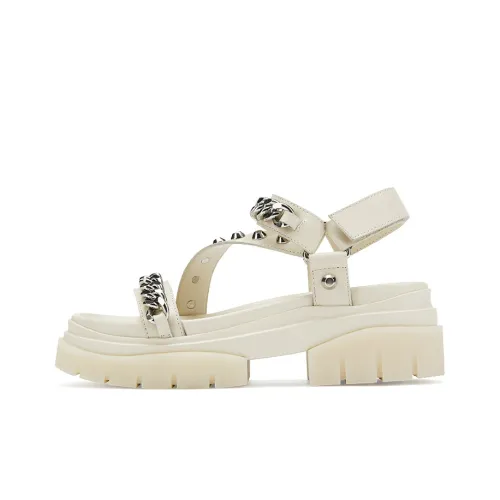 Пепельный One Ремень Сандалии Женские