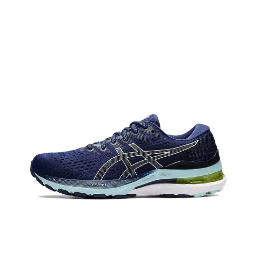 Asics Gel Kayano 28 Low Топ Беговые кроссовки Женские Синие