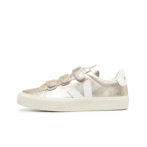 VEJA Recife Low Топ Скейтборд Кроссовки Женские Золотые