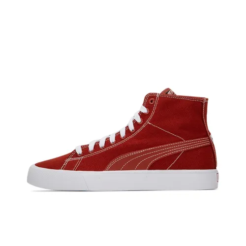 PUMA Bari MID Топ Кроссовки для скейтбординга Унисекс Бордовый