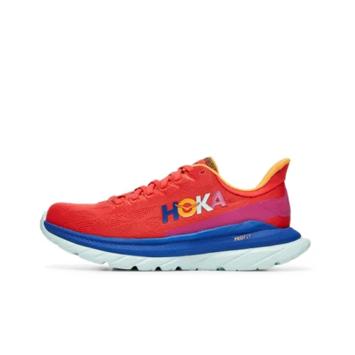 HOKA ONE ONE Mach 4 Low Топ Беговые кроссовки Женские Оранжевые