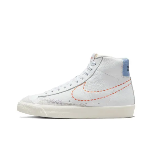 Nike Blazer Mid '101' Slip-Resistant Abrasion-Resistant Легкий MID Скейтбординг Кроссовки Мужские Белые