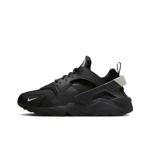 Nike Huarache Run Шок Absorbers Противоскользящие Устойчивые к Износу Низкий Топ Беговые кроссовки Мужской Черный