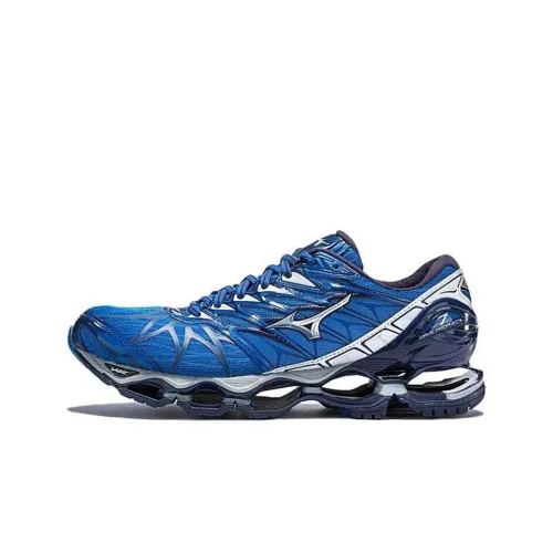 Mizuno Pro Shock Absorbers Противоскользящие устойчивые к истиранию дышащие низкий топ беговые кроссовки мужские синие